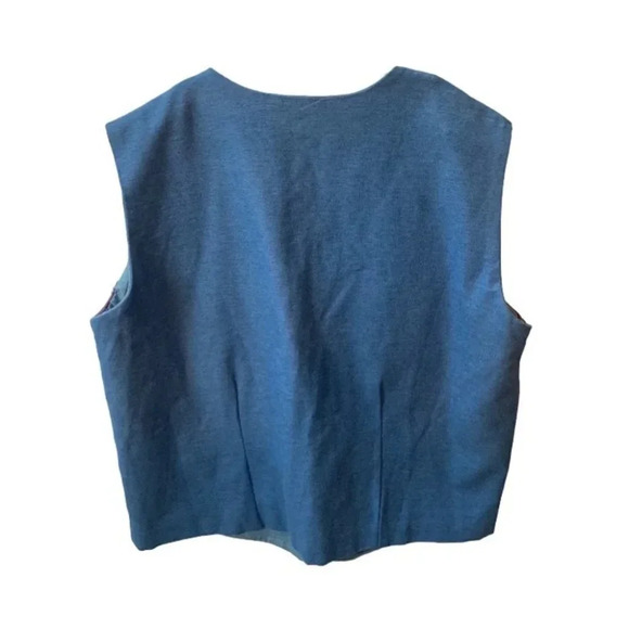 Handmade Vintage Patchwork Denim Vest - Picture 2 of 8
